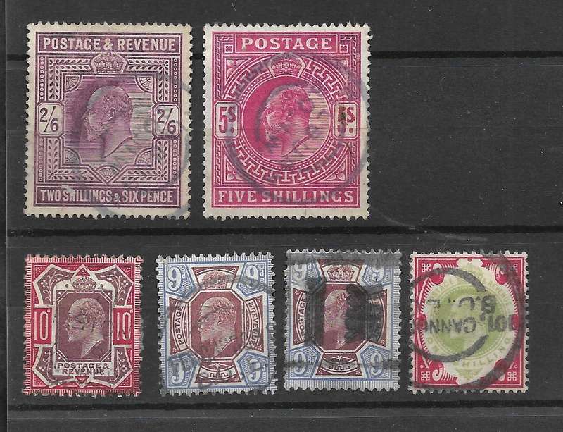 GREAT BRITAIN DEALER STOCK CARDS x 5