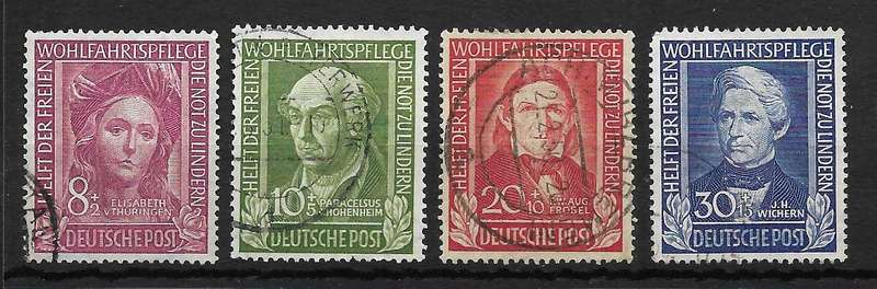 GERMANY "COMPLETE SET"  1949                                           SG 1039 - 1034 Fine Used £200