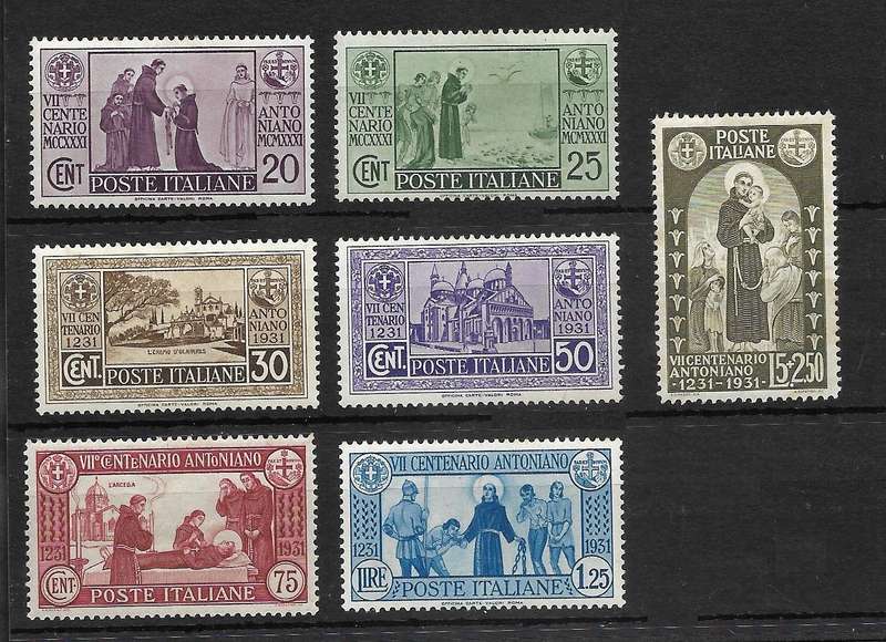 ITALY "COMPLETE SET" SG 304-310 UM (**) £90