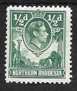 NORTHERN RHODESIA 1938 SHORT SET KEY STAMP INCLUDED (LISTING 1 OF 3)