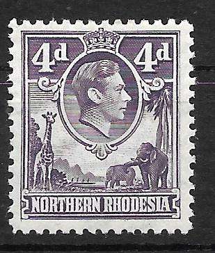 NORTHERN RHODESIA 1938 SHORT SET KEY STAMP INCLUDED (LISTING 1 OF 3)