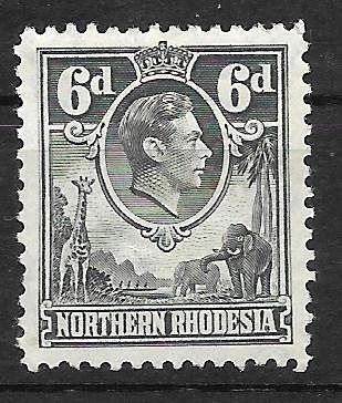 NORTHERN RHODESIA 1938 SHORT SET KEY STAMP INCLUDED (LISTING 1 OF 3)