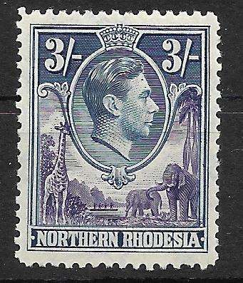 NORTHERN RHODESIA 1938 SHORT SET KEY STAMP INCLUDED (LISTING 2 OF 3) $$$ R2200-00