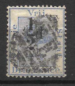 ORANGE FREE STATE 1896  1/2 Overprints with Double Overprints