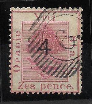 ORANGE FREE STATE Complete Set of FOUR Overprinted                                    C/V R5 800-00