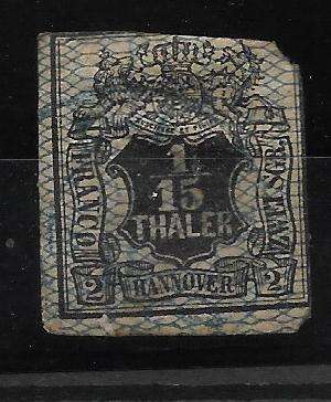 OLD GERMANY HANOVER Three Stamps                                               £300