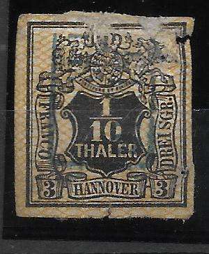 OLD GERMANY HANOVER Three Stamps                                               £300