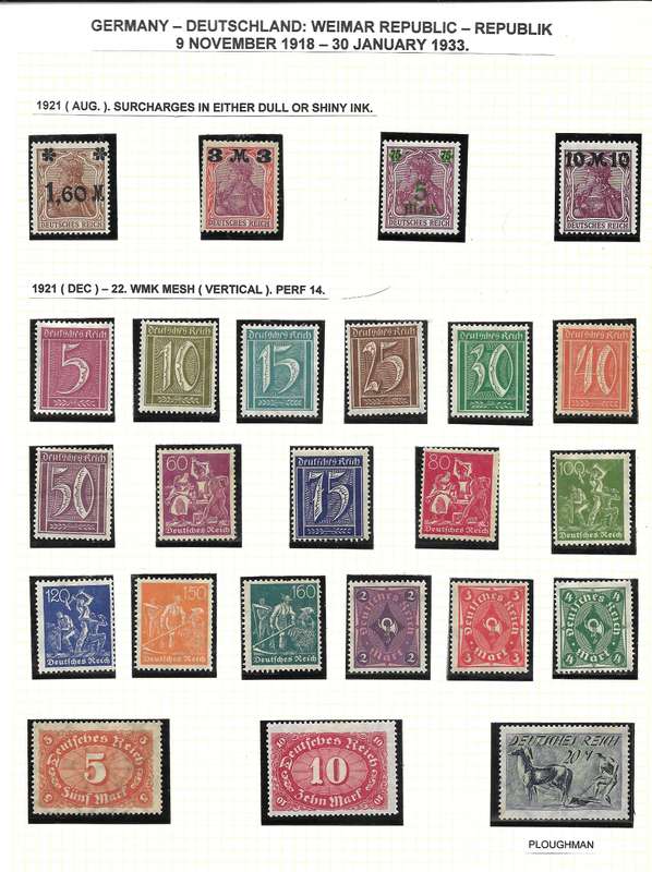 DEUTSCHES  REICH  EARLY  (LISTING 1)