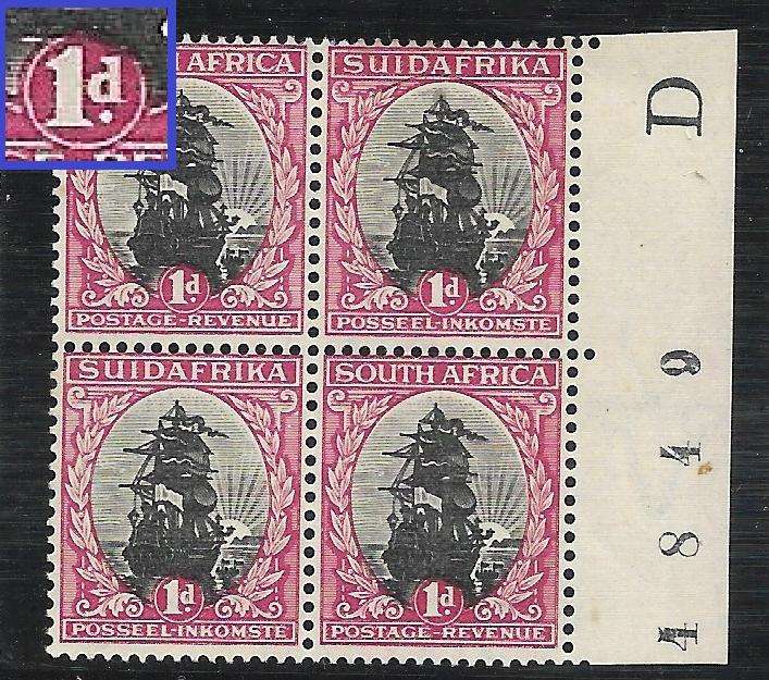 UNION 1d VARIETIES - BROKEN VALUE TABLET-Scarce -See Scan