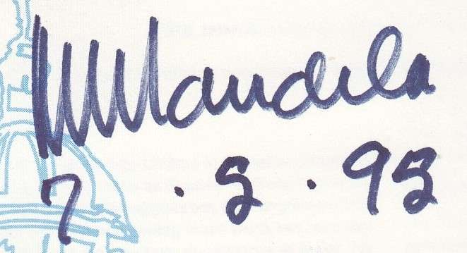 TWO SIGNED NELSON MANDELA INAUGURATION FDC's AUTOGRAPH PRESIDENT SIGNATURE SOUTH AFRICA RARE