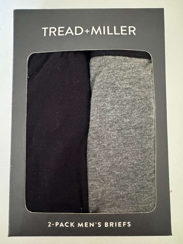 Tread+Miller 2-pack Men`s Briefs - Size L