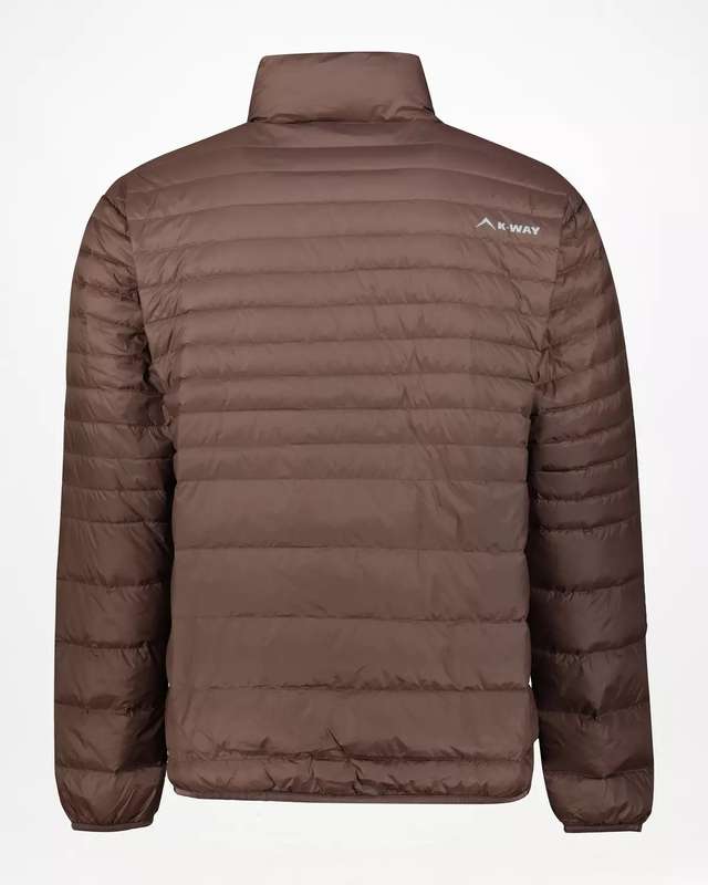 100% Original BROWN K-Way Men's K-Lite Down Puffer Jacket (SIZE- XXL)