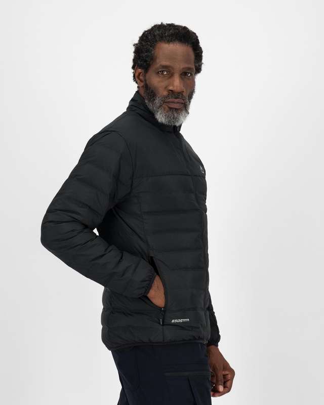 100% Original K-Way Men's Creek Down Jacket - BLACK (SIZE - 3XL)