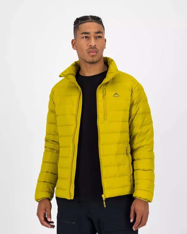 100% Original K-Way Mens Logan Down Puffer Jacket (Size - XL) (COLOR - YELLOW)