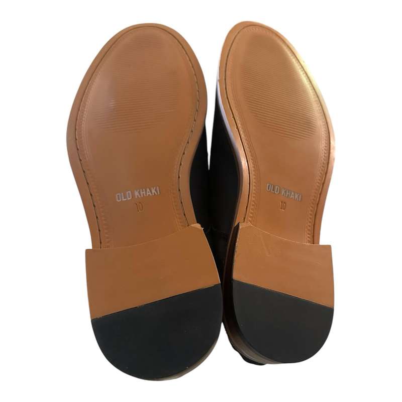 100% ORIGINAL OLD KHAKHI MEN BENEDICT FORMAL SHOES (BLACK) (SIZE - 10)