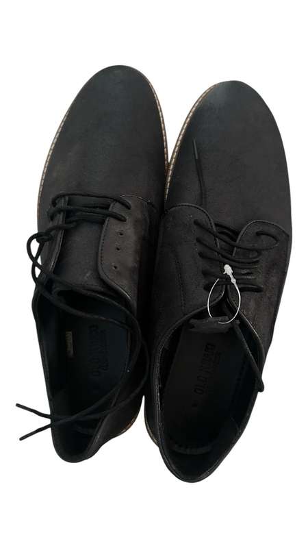 100% ORIGINAL OLD KHAKHI MEN BENEDICT FORMAL SHOES (BLACK) (SIZE - 10)