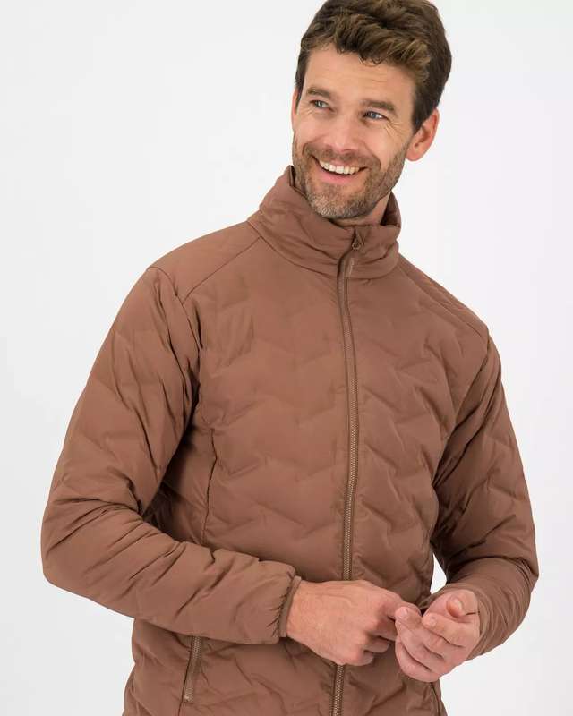 100% Original BROWN K-Way Mens Makalu 2.0 Down Puffer Jacket (SIZE- L)