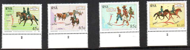 1993 8 OCTOBER NATIONAL STAMP DAY FDC AND SET OF 4