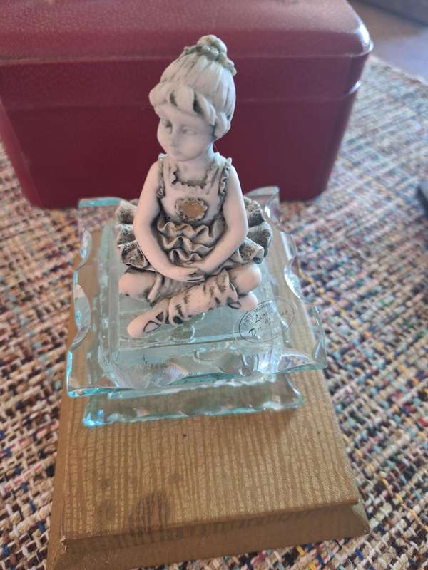 MURANO GLASS BALLERINA TRINKET HOLDER