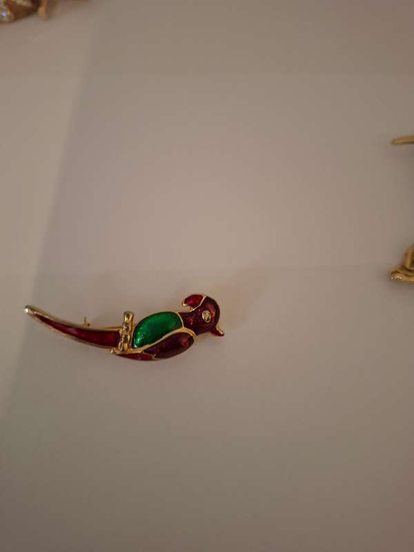 3 BIRD BROOCHES
