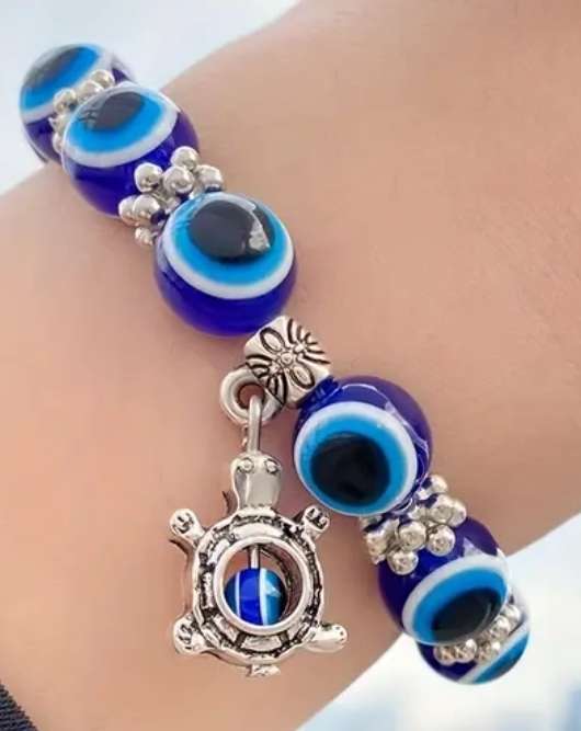 Lucky Evil's Eye Charm Beads Bracelet Protection Jewelry Good Luck Gift