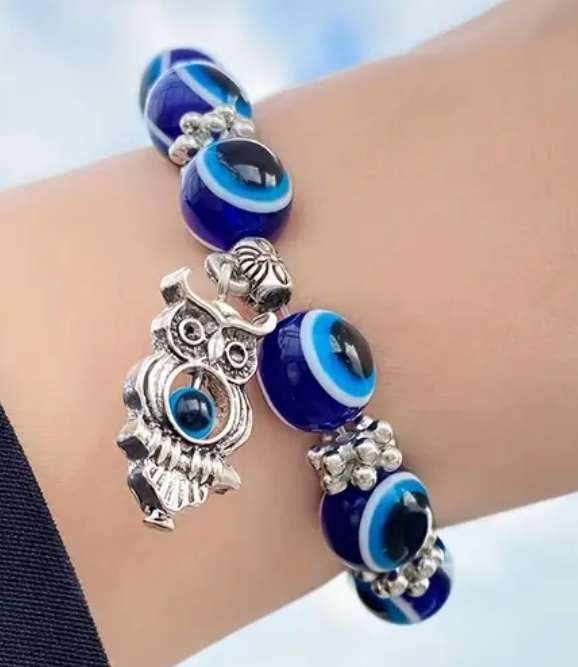 Lucky Evil's Eye Charm Beads Bracelet Protection Jewelry Good Luck Gift