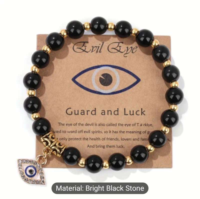 Evil Eye Bracelets black