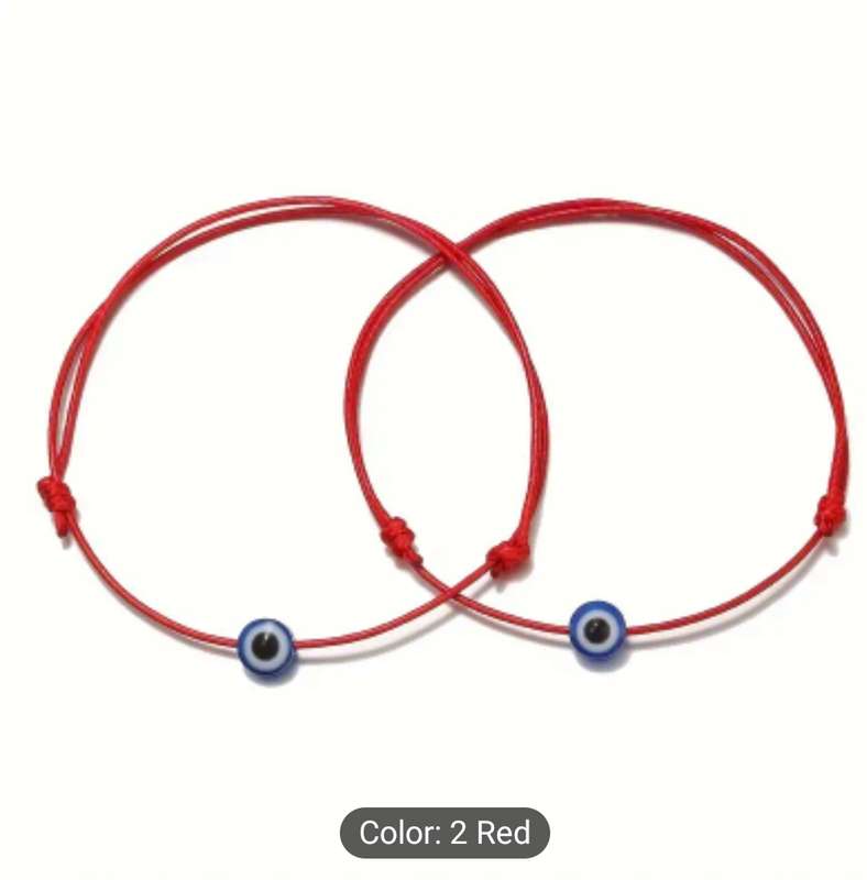 Evil eye String Braclets packnof 2s