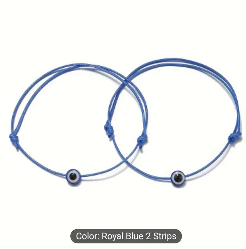 Evil eye String Braclets packnof 2s