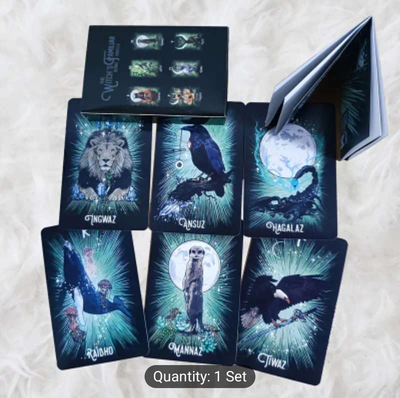 Beginner's Tarot Cards with Keywords - 78pcs Meaningful Deck for Fortune Telling & Divination, Antiq