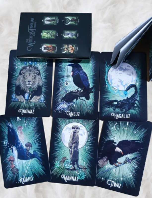 Beginner's Tarot Cards with Keywords - 78pcs Meaningful Deck for Fortune Telling & Divination, Antiq