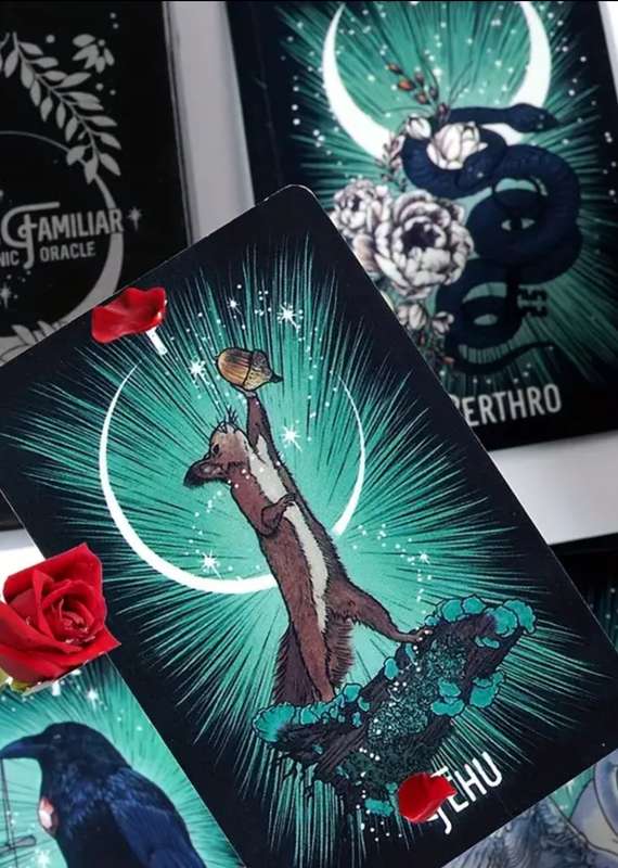 Beginner's Tarot Cards with Keywords - 78pcs Meaningful Deck for Fortune Telling & Divination, Antiq