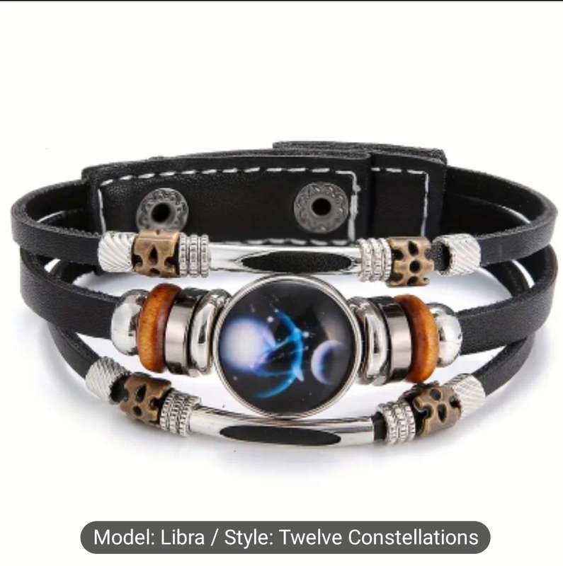 12 Zodiac Signs Constellation Charm Bracelet