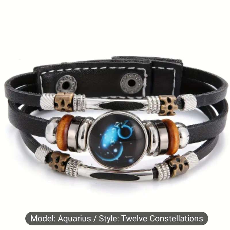 12 Zodiac Signs Constellation Charm Bracelet
