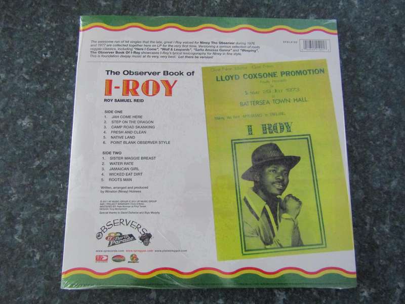 I-Roy  The Observer Book Of Roy Samuel Reid (Vinyl LP)