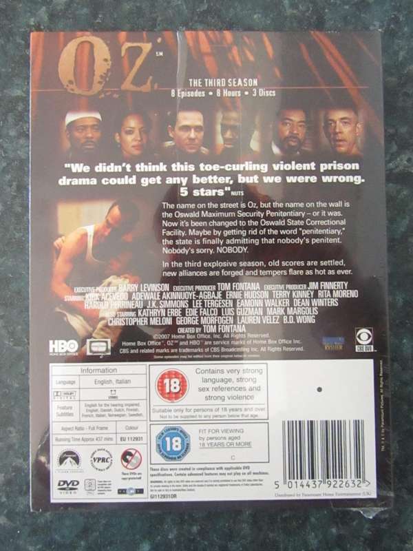Oz: The Third Season (3 DVD)