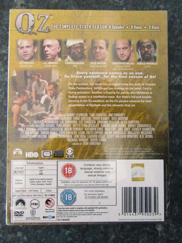 Oz: The Sixth Season (3 DVD)