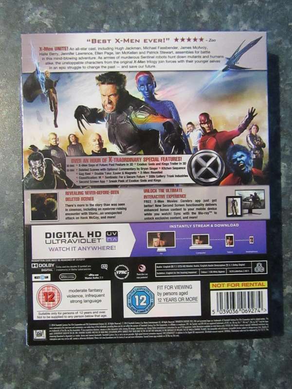 X-Men: Days of Future Past (3D + 2D Blu-ray)