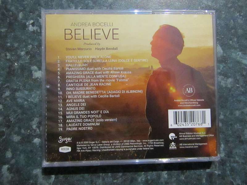 Andrea Bocelli - Believe (CD)