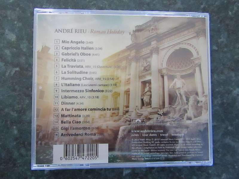 André Rieu And His Johann Strauss Orchestra - Roman Holiday (CD)