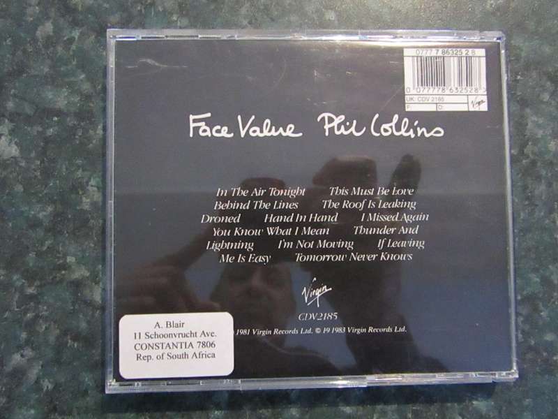 Phil Collins - Face Value (CD)