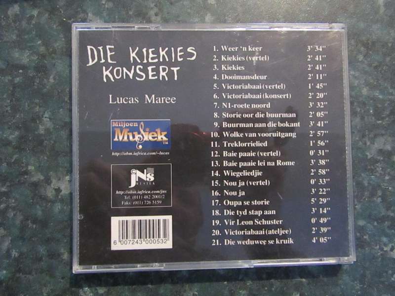 Lucas Maree - Die Kiekies Konsert : Weer 'n Keer (CD)