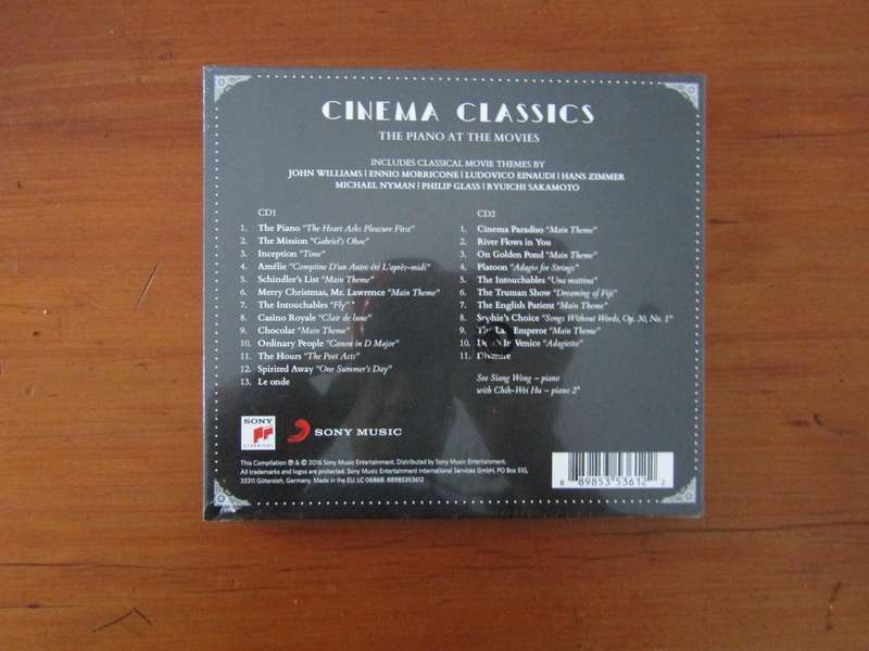 See Siang Wong, Chih-Wei Hu  Cinema Classics: The Piano At The Movies (2 CD)