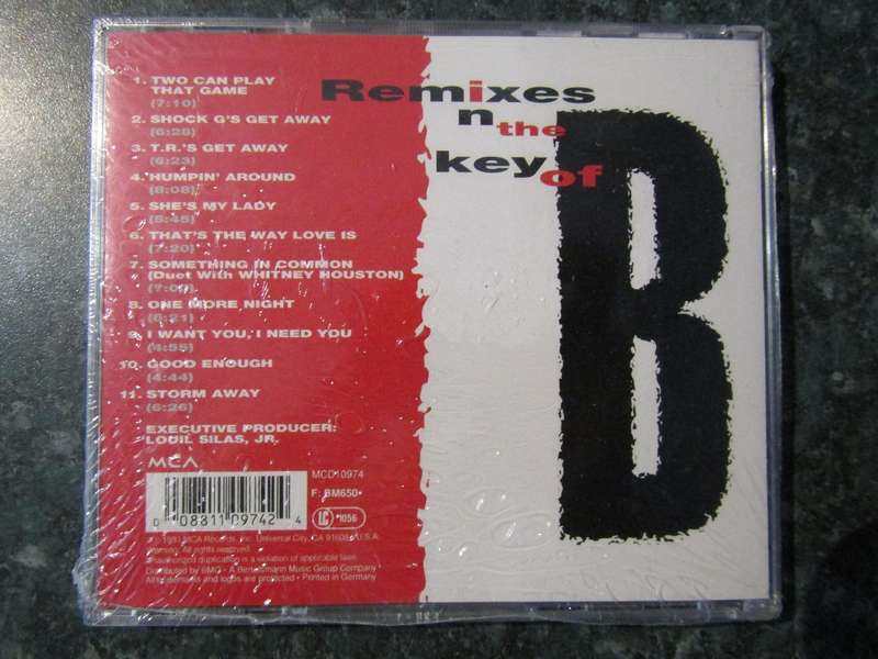Bobby Brown  Remixes In The Key Of B (CD)