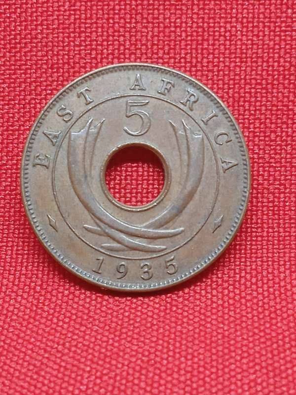 1935 EAST AFRICA 5 CENT
