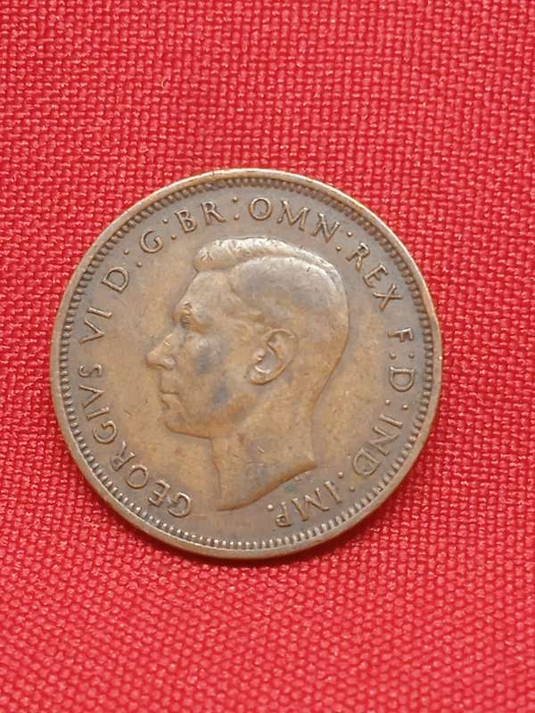 1943 U.K HALF PENNY