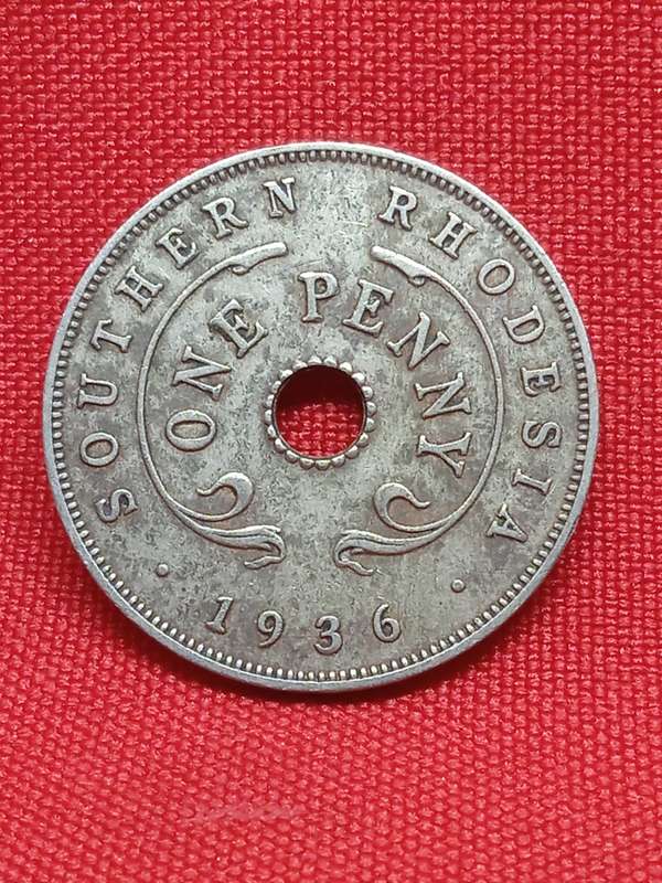 1936 RHODESIA PENNY