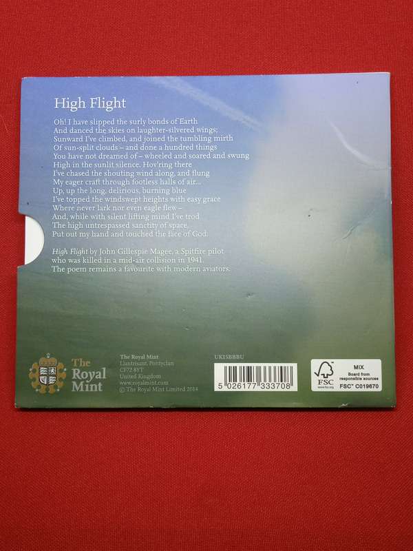 75TH ANNIVERSARY OF THE BATTLE OF BRITAIN 50P COIN