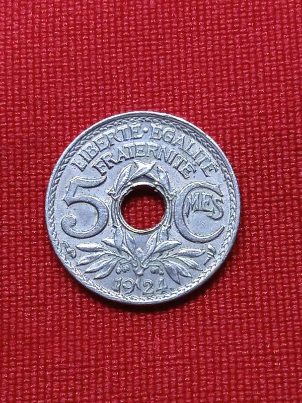 1924 FRANCE 5 CENTIMES