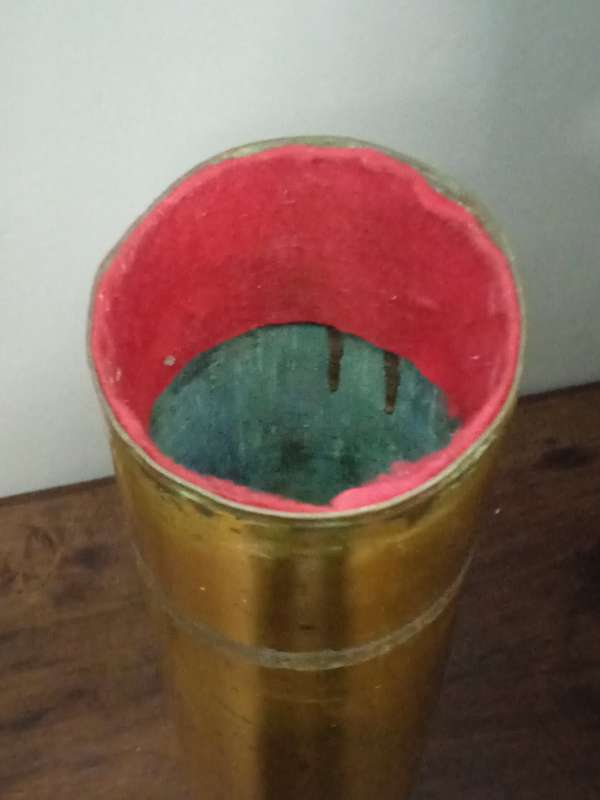 ANTIQUE/VINTAGE CANNON SHELL CASING UMBRELLA STAND